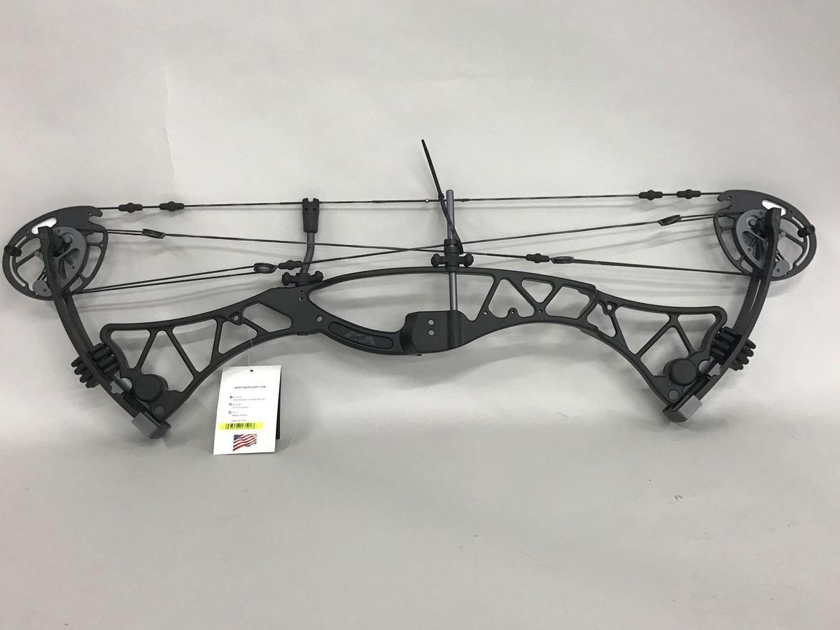 2016 Phenix Series Hellfire35 Black Smoke Compound Bow By Martin Archery, 60#@28"