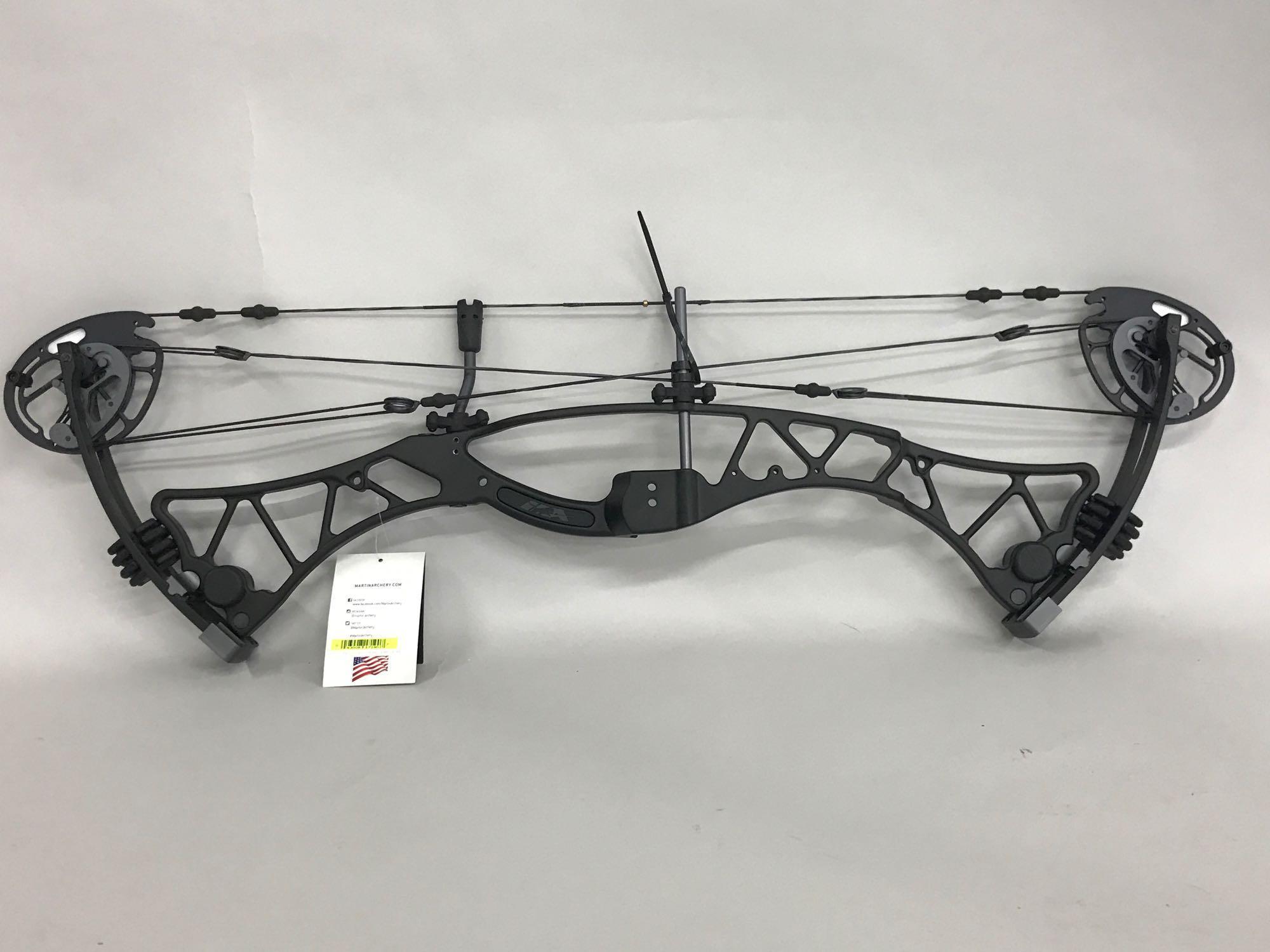 2016 Phenix Series Hellfire35 Black Smoke Compound Bow By Martin Archery, 60#@28"