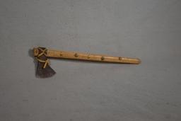 Native American Hatchet W/ Brass Tacks in Handle