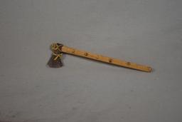 Native American Hatchet W/ Brass Tacks in Handle