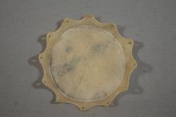 Native American Raw Hide Drum Top w/ Horse Motif