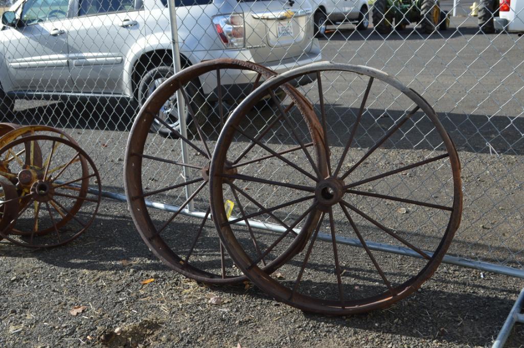 Pair of 41" Tractor Spoked Tractor Wheels
