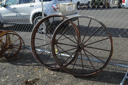 Pair of 41" Tractor Spoked Tractor Wheels