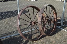 Pair of 41" Tractor Spoked Tractor Wheels