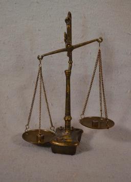 Brass Scale w/ Counterweights