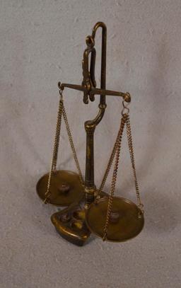Brass Scale w/ Counterweights