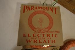 5 Vintage Paramount Electric Wreaths