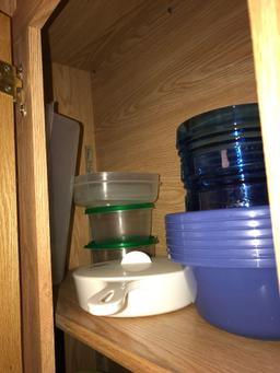 (2) Shelves of Assorted Tupperware