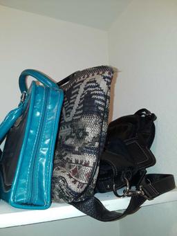 Assorted tote bags and purses