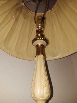 Porcelain and marble lamp