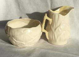 Belleek Lily Sugar & Cream 3rd Black