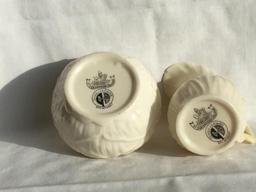 Belleek Lily Sugar & Cream 3rd Black
