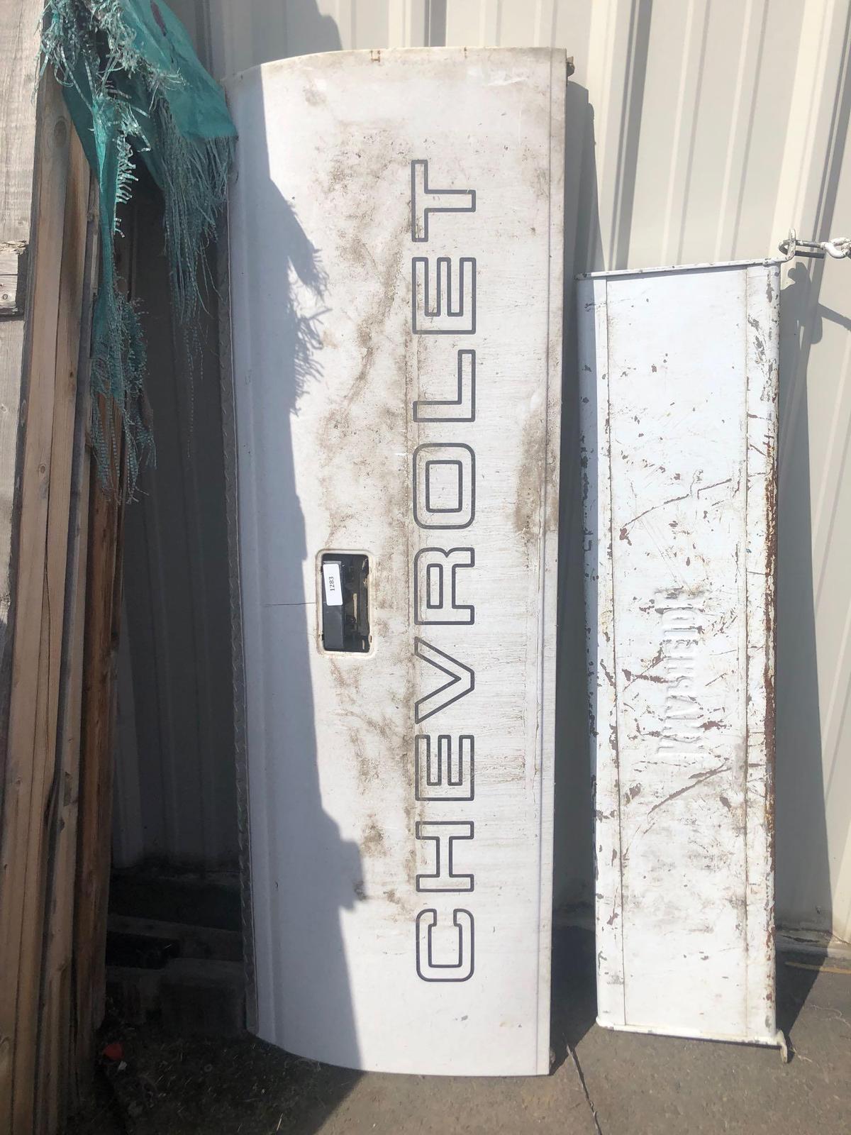 Chevy White Tailgate
