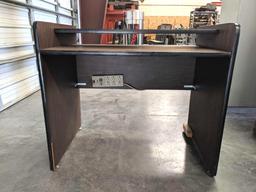 Laminate Top Computer Desk w/ Surge Protector Measurement: 3'W x 2'D x 32"H