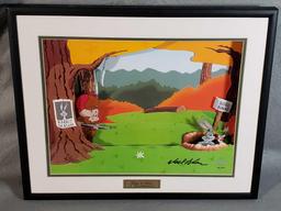 Elmer Fudd & Bugs Bunny "A Classic Confrontation" Animated Animation Signed & Numbered 514/2500