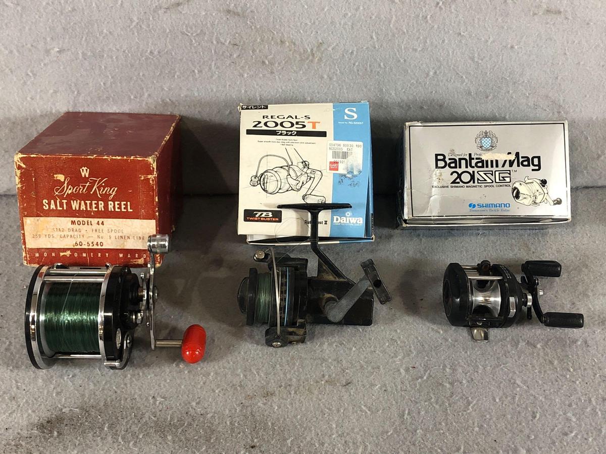 (3) Assorted Fishing Reels