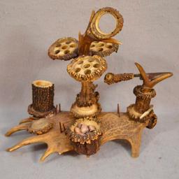 Black Forest Inkwell Set Circa 1900's