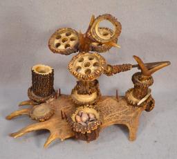 Black Forest Inkwell Set Circa 1900's