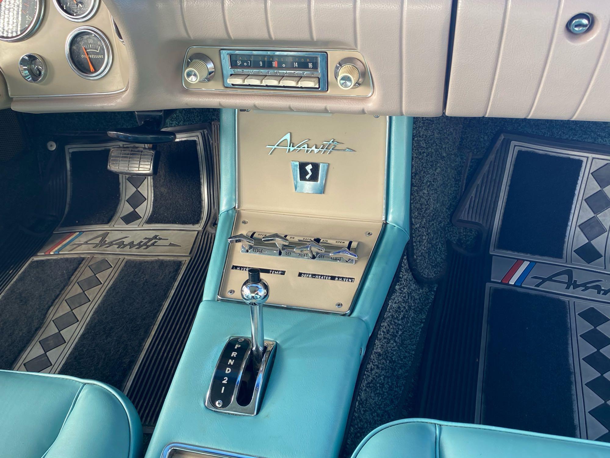 1963 Studebaker Avanti R2, Paxton Supercharger, Jet Thrust 289 V-8, 4 BBL, Borg Warner 3-speed AT