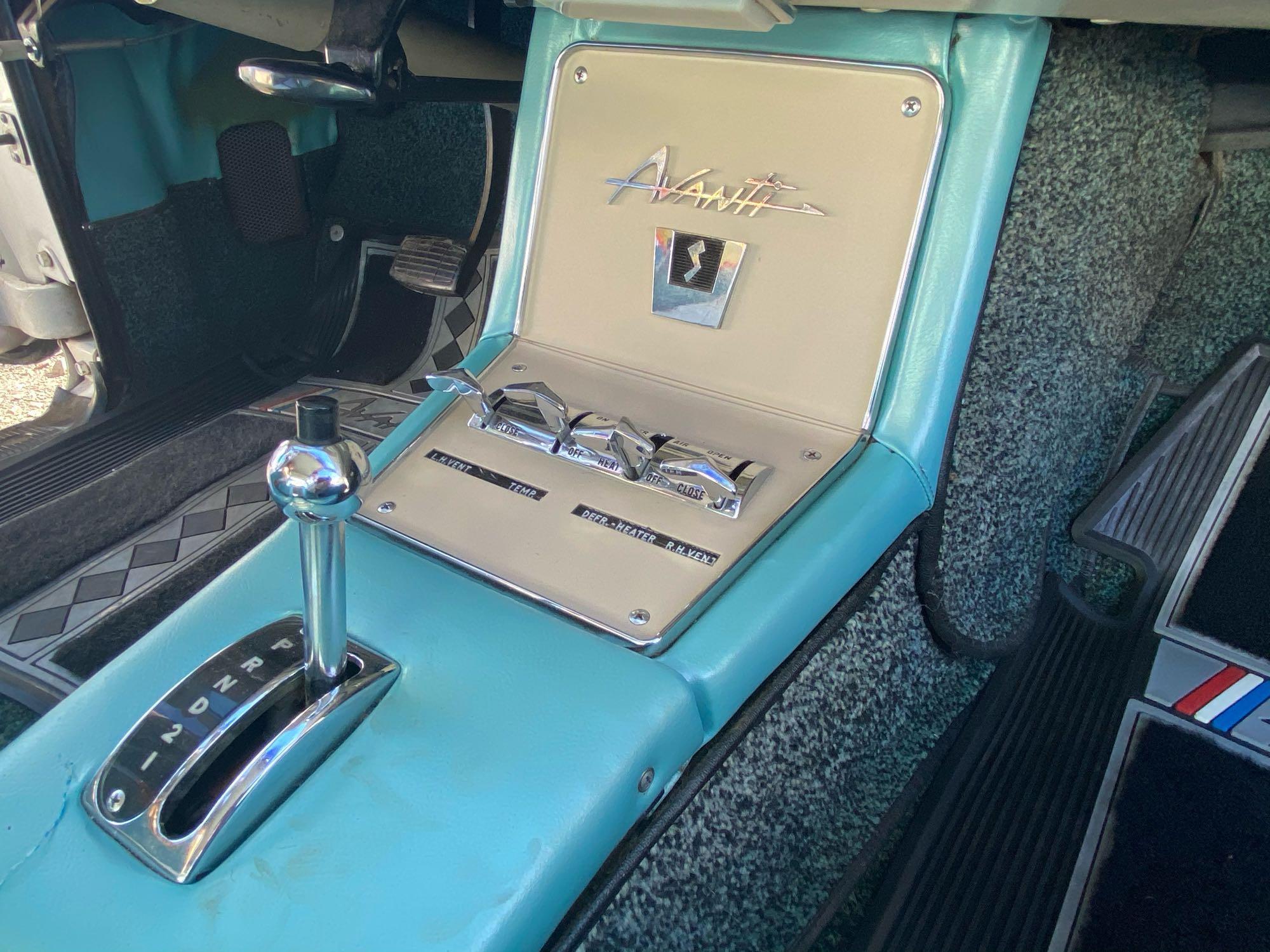 1963 Studebaker Avanti R2, Paxton Supercharger, Jet Thrust 289 V-8, 4 BBL, Borg Warner 3-speed AT