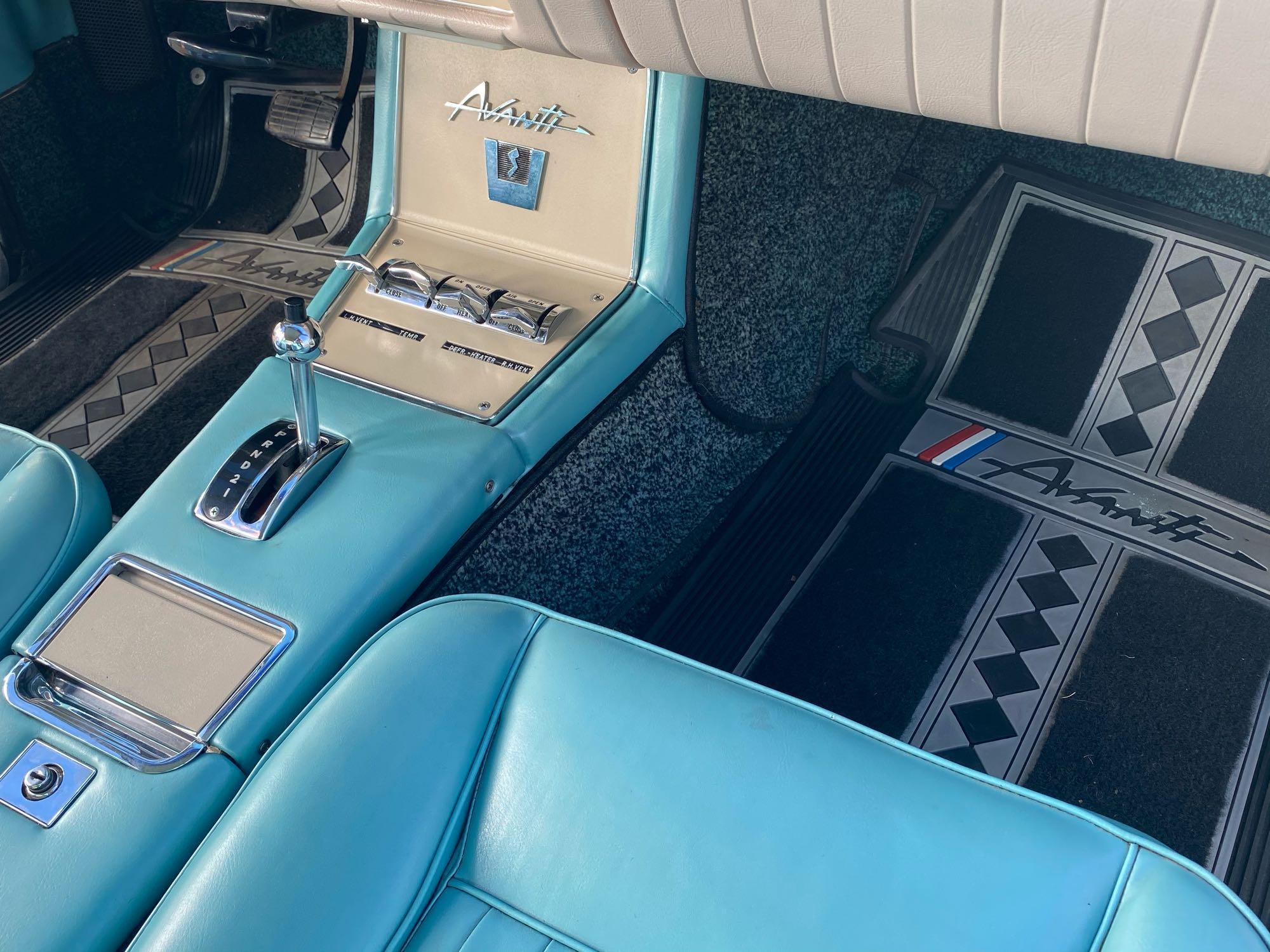 1963 Studebaker Avanti R2, Paxton Supercharger, Jet Thrust 289 V-8, 4 BBL, Borg Warner 3-speed AT