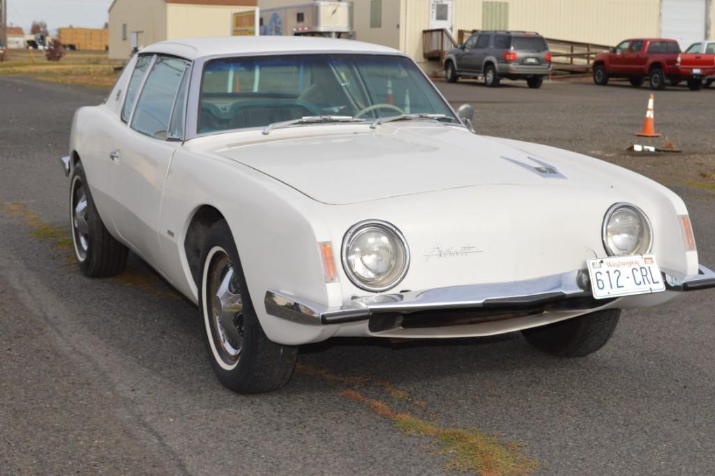 1963 Studebaker Avanti R2, Paxton Supercharger, Jet Thrust 289 V-8, 4 BBL, Borg Warner 3-speed AT