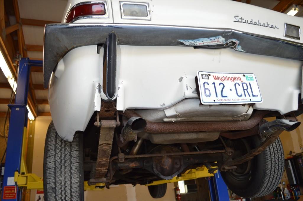 1963 Studebaker Avanti R2, Paxton Supercharger, Jet Thrust 289 V-8, 4 BBL, Borg Warner 3-speed AT
