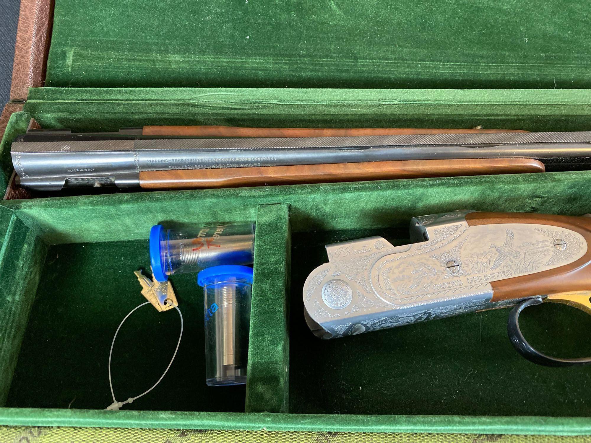 Beretta Ducks Unlimited Special Edition Model 687DU 410-Ga Over Under Break Action Shotgun w/ Case