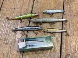 (6) Rapala Minnow Lures