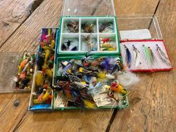 Large Assortment of Fishing Flies