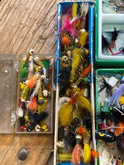 Large Assortment of Fishing Flies