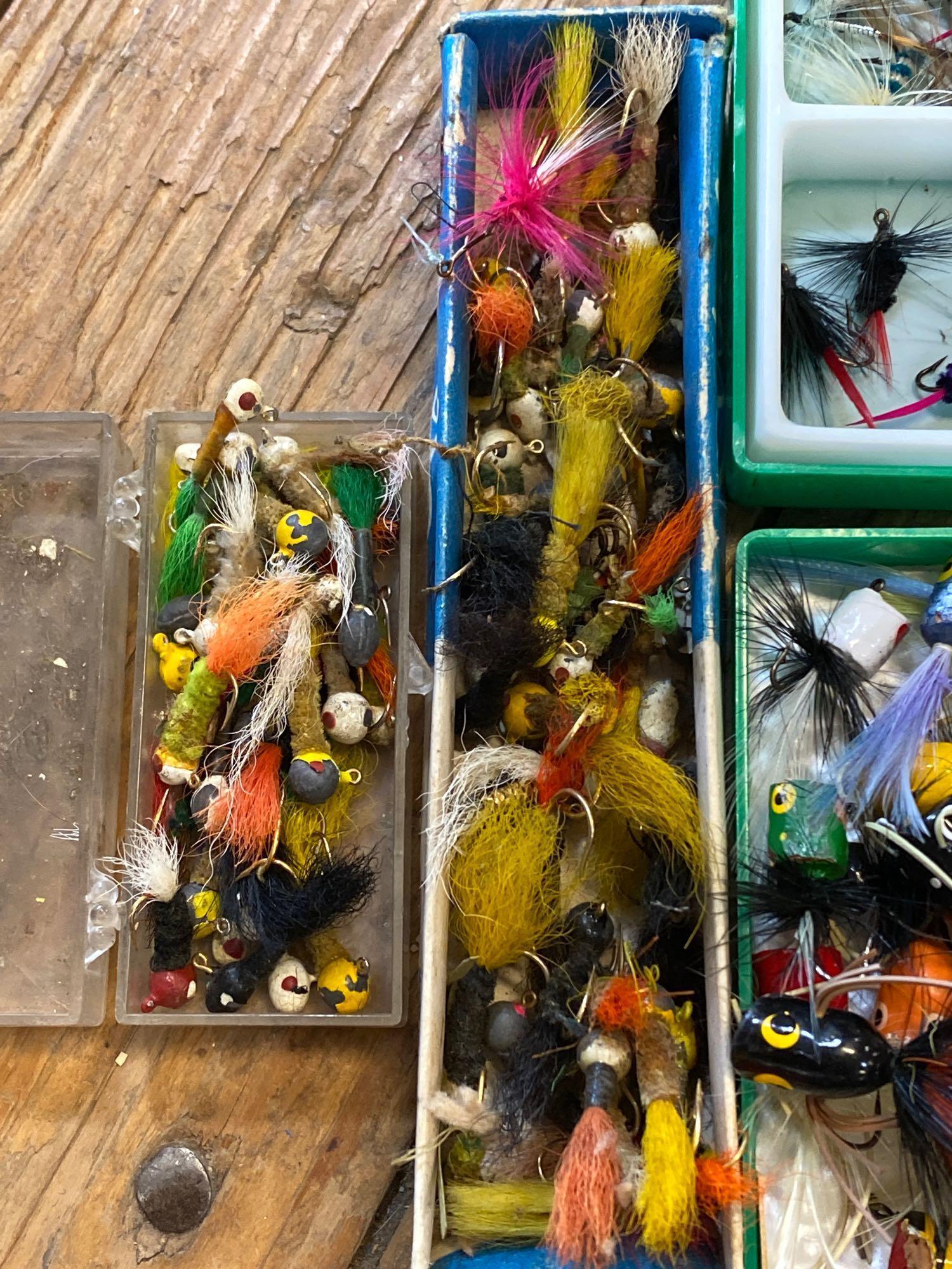 Large Assortment of Fishing Flies