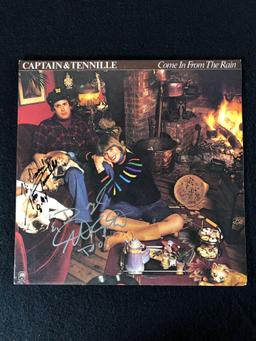 Captain and Tennille "Come In From the Rain" Autographed Album