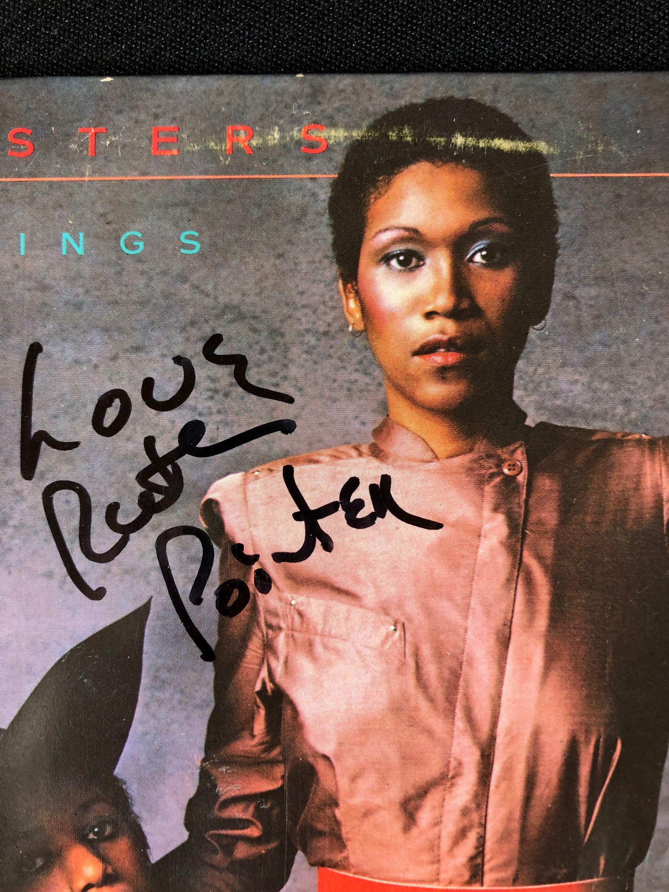 The Pointer Sisters "Special Things" Autographed Album