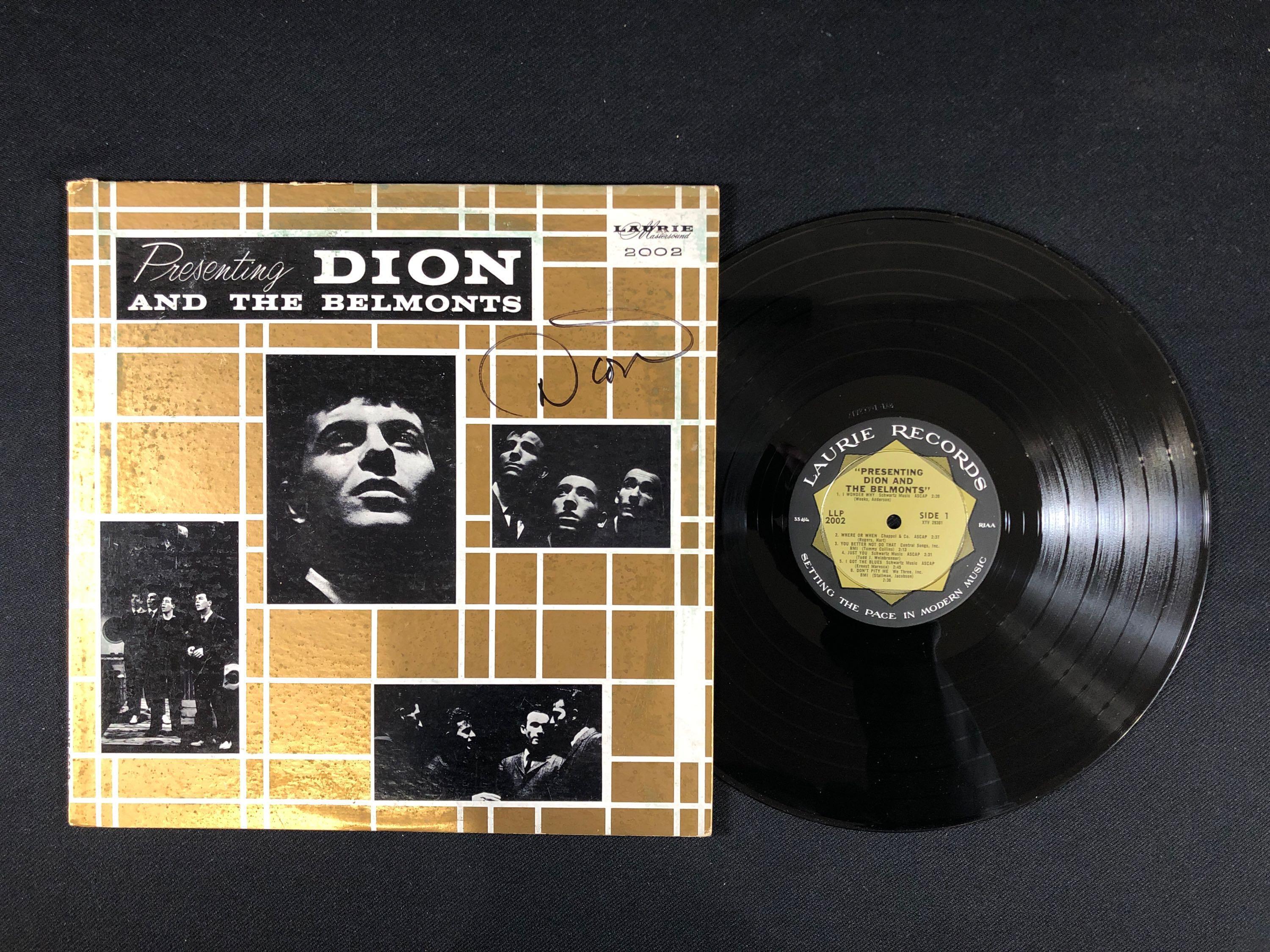 "Dion And the Belmonts" Autographed Album Signed by Dion DiMucci