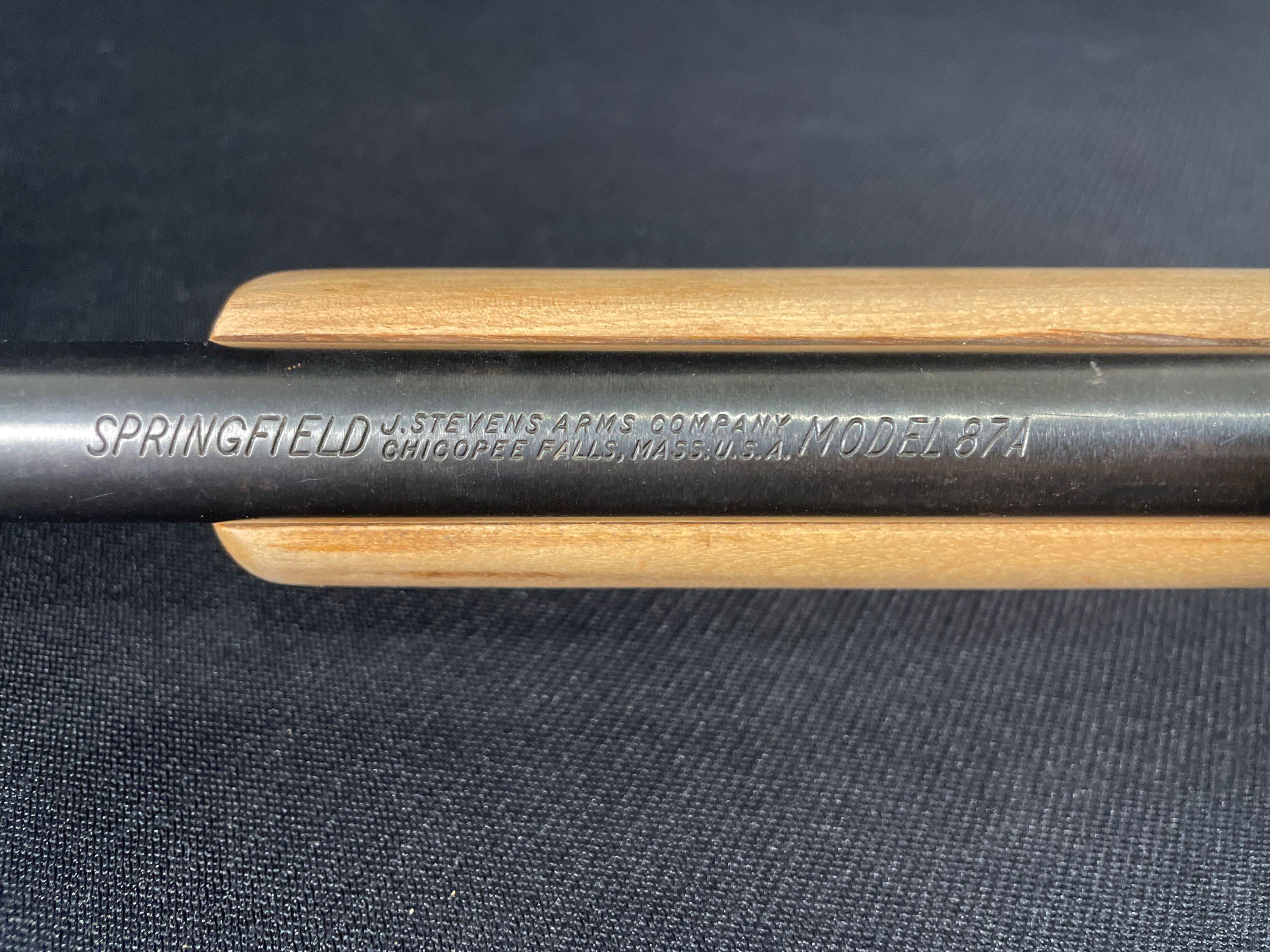 Springfield By Stevens Model 87A . Semi Auto .22 Long Rifle