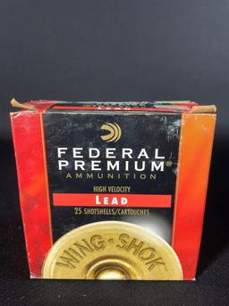 (1) Box Federal Premium High Velocity Lead Shot Gun Shells (Local Pick Up Only)