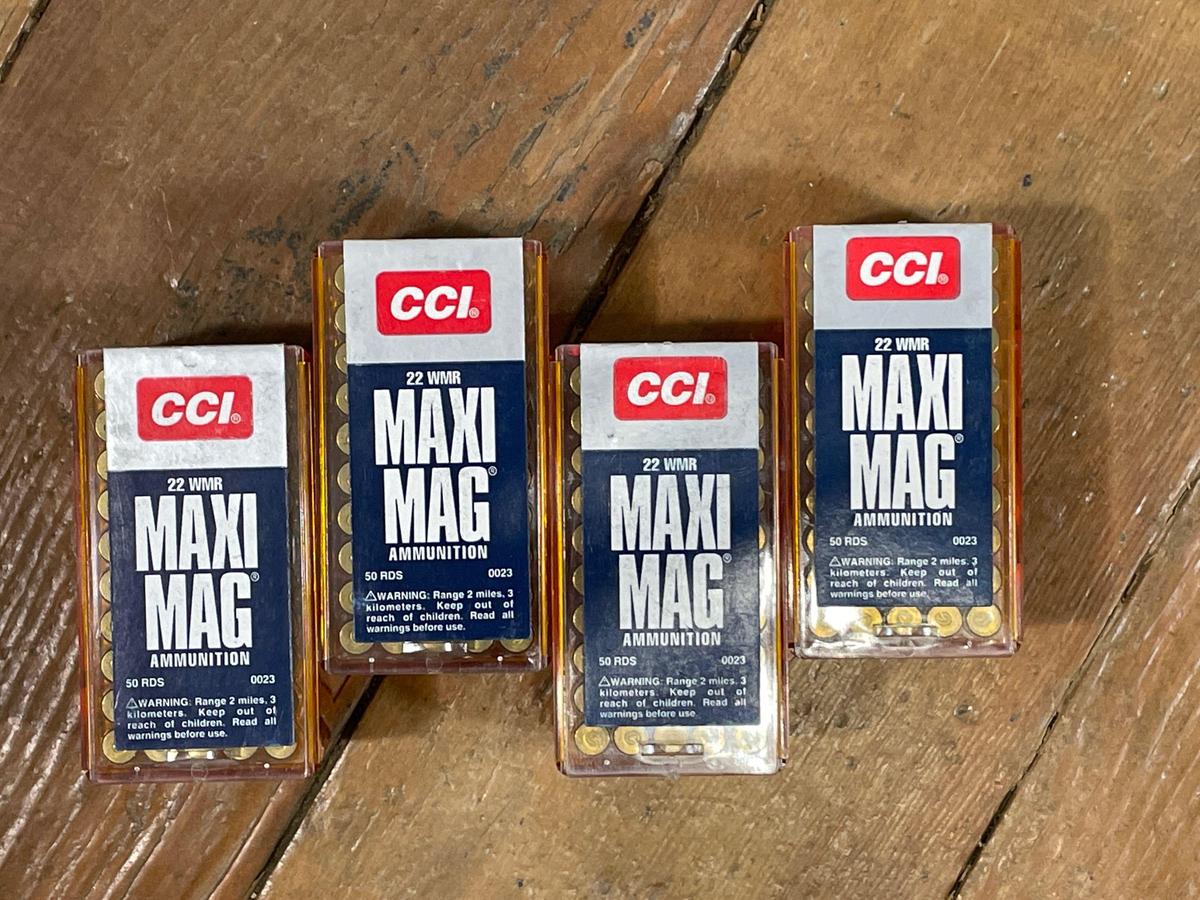 (4) 50 Count CCI Maxi-Mag 22 WMR (LOCAL PICKUP ONLY)