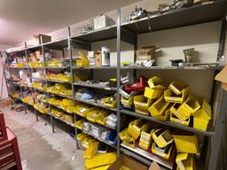 4-Adjustable Height Shelving Unit, 21'L x 7'h x 1-1/2'd