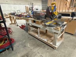 Dewalt Sliding Chop Saw w/ 6' & 10' Extension Tables
