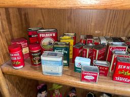 Assortment Of Vintage Spice Tins