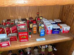 Assortment Of Vintage Spice Tins