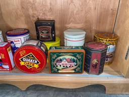 Assorted Vintage Snack Tins