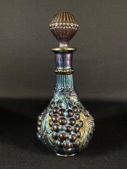 Imperial Grape Carnival Glass Wine Decanter