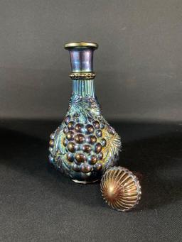 Imperial Grape Carnival Glass Wine Decanter