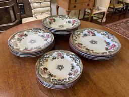 Table Service For 4 By Beech and Hancock, England in the firm's Jeddo pattern, circa 1875.