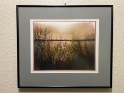 Framed Photograph Of River