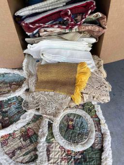 Box Of Vintage Textiles