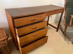 4-Drawer Desk MCM Style