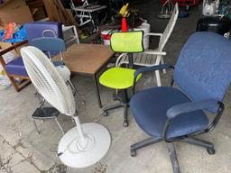 Assorted office furniture
